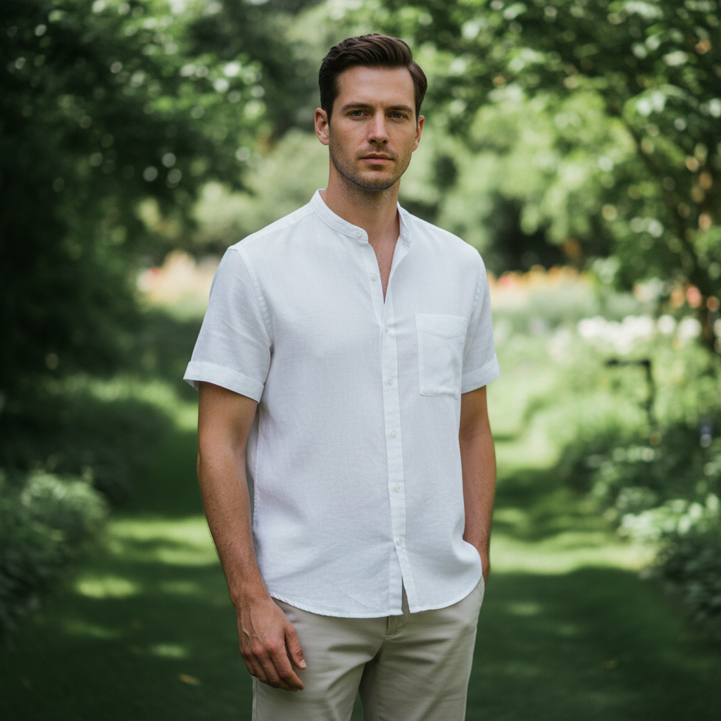 Everyday Linen Essential – Men's Linen Shirt with Relaxed Fit