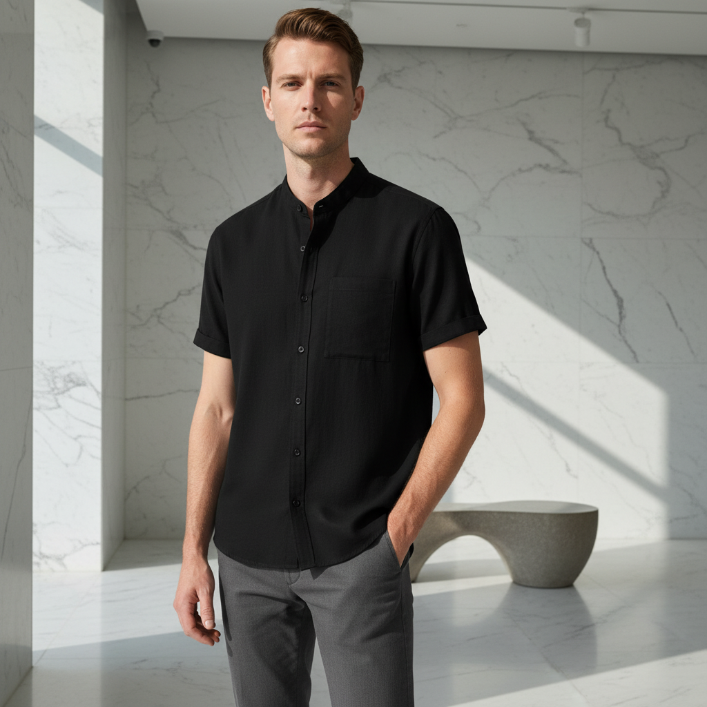 Everyday Linen Essential – Men's Linen Shirt with Relaxed Fit