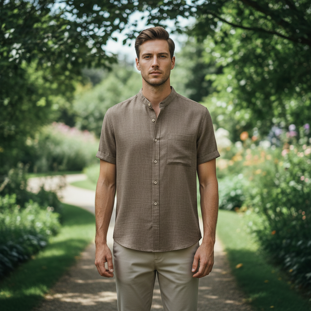 Everyday Linen Essential – Men's Linen Shirt with Relaxed Fit