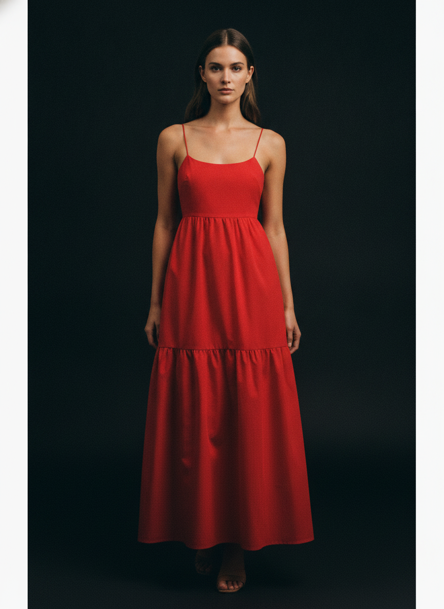 Black Maxi Dress with Low Cut Neckline – Sleeveless Long Dress
