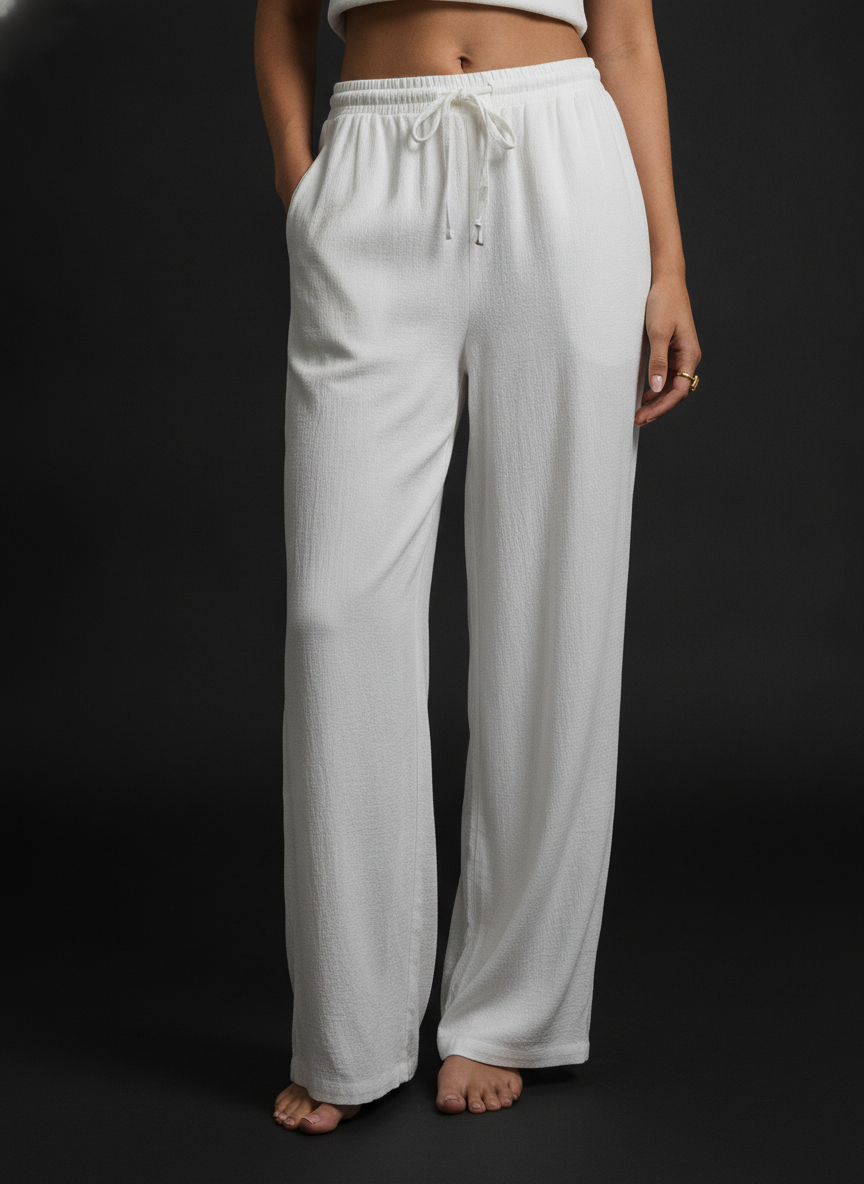 Parklea Linen Blend Pants White