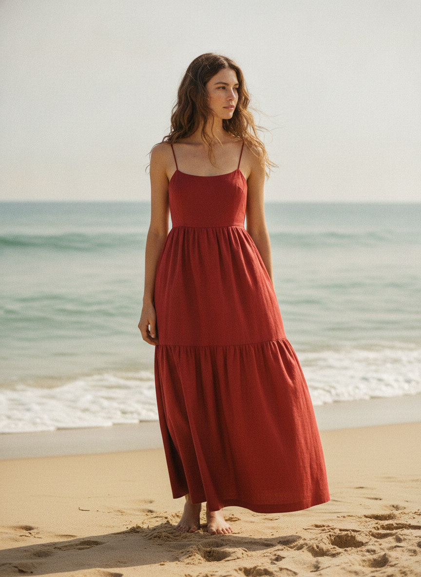 Black Maxi Dress with Low Cut Neckline – Sleeveless Long Dress