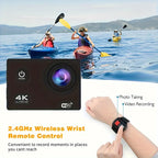 Action Camera with WiFi & 170° Lens — Waterproof Sports Cam Kit