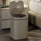 Slim touchless kitchen trash can