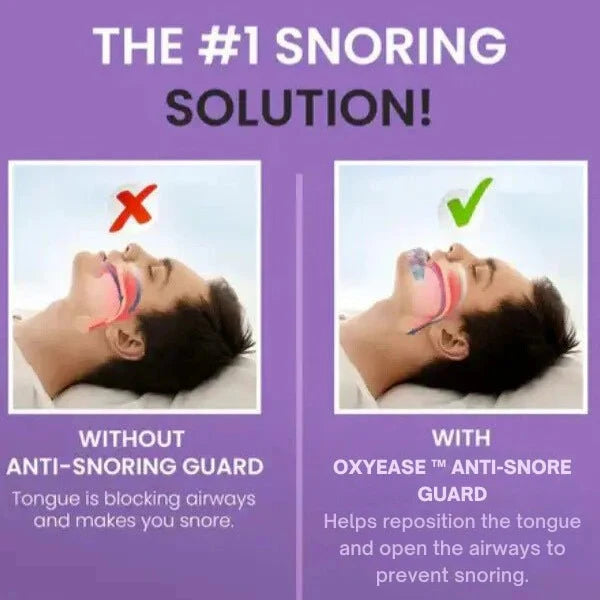 Anti-snore aid device in use