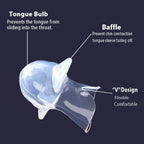 Anti-snore aid device in use