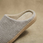 Cotton house slippers detail