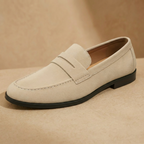 Men's suede penny loafers