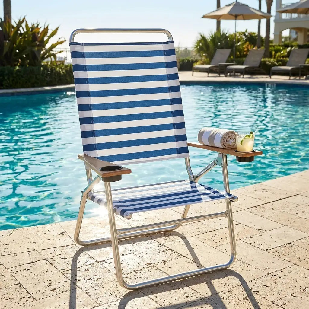 High boy beach chair by pool
