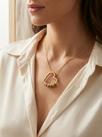 Lifestyle hero - personalized family names birthstone necklace