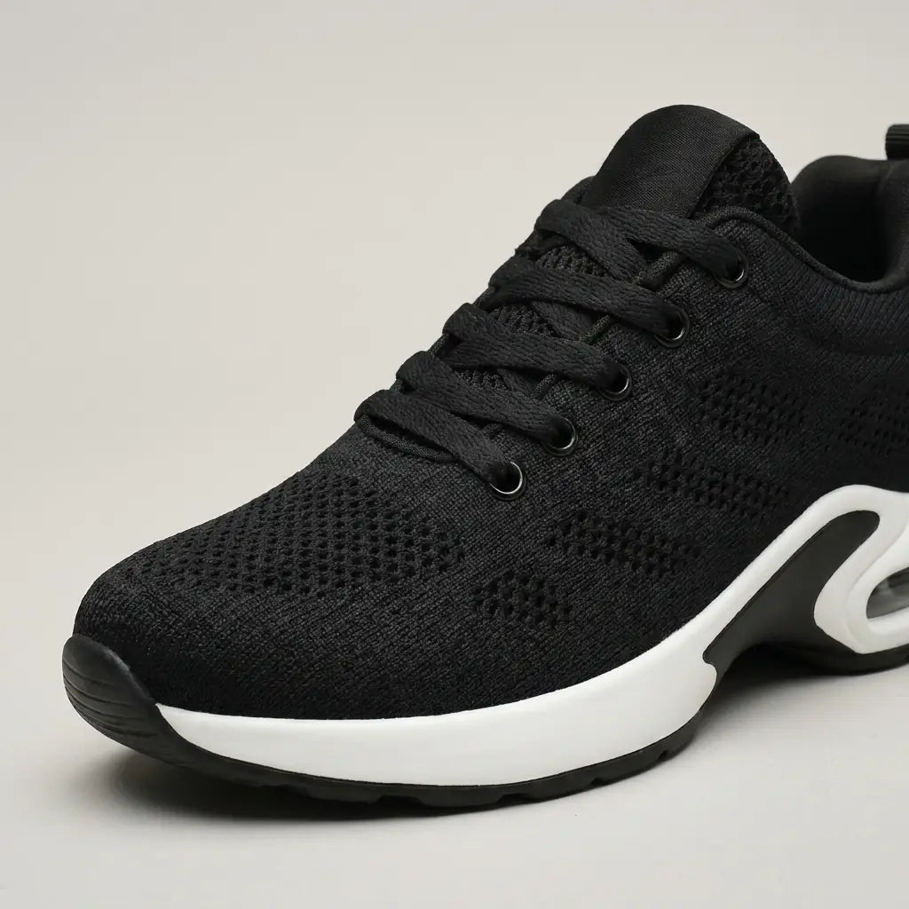 Close-up of unisex cushioned comfort work shoe