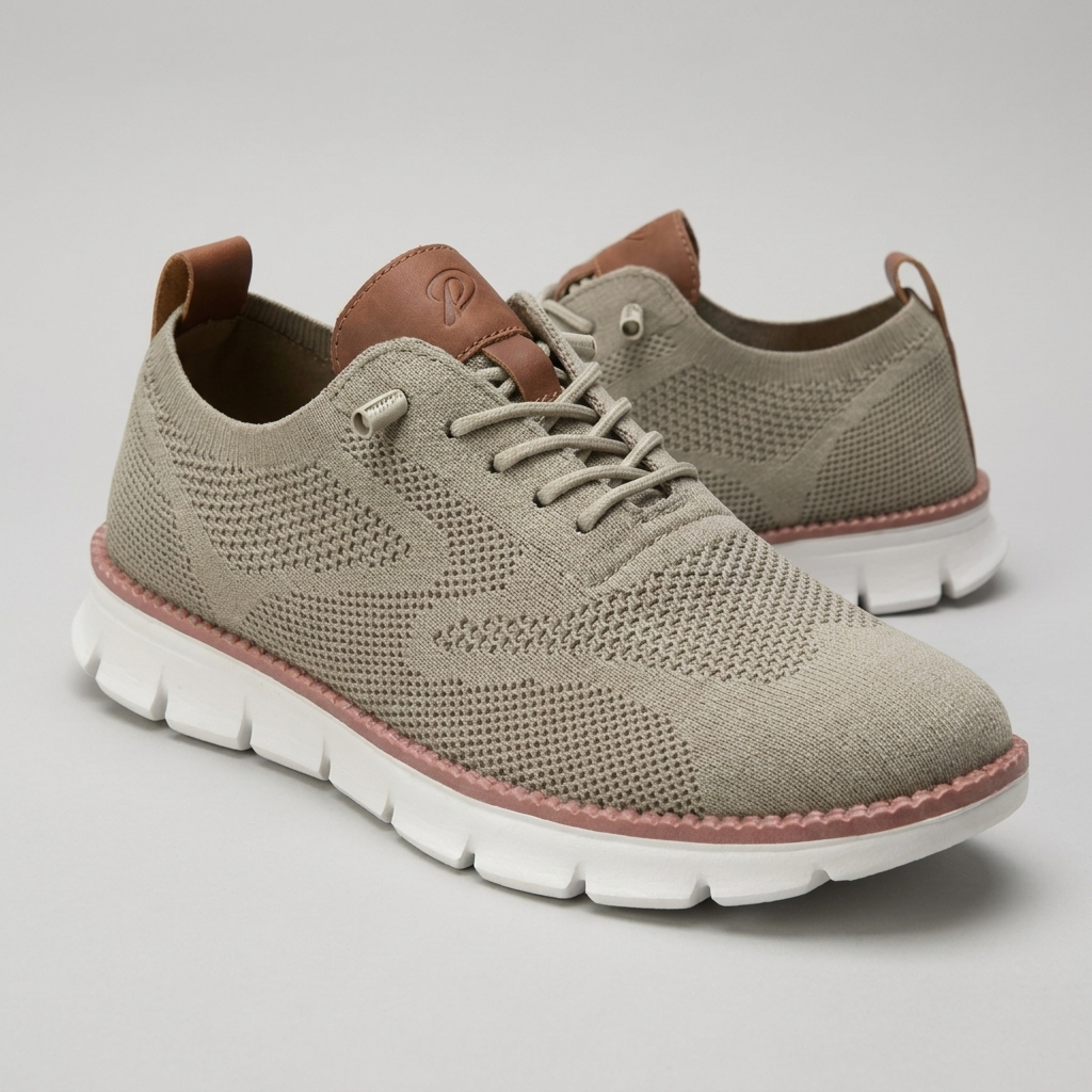 Men's ergonomic shoe close-up product photo