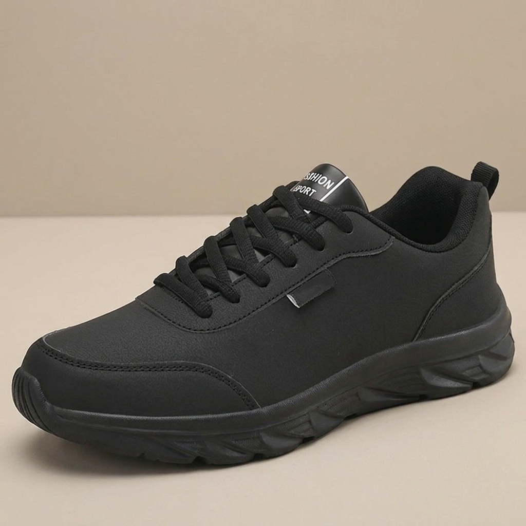 Hands-free slip-on comfort shoe close-up three-quarter view