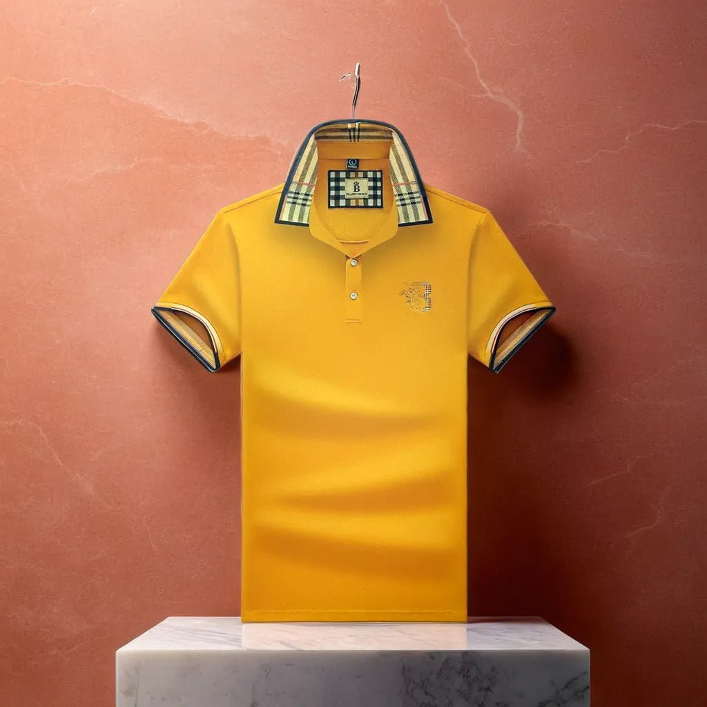 Men's polo shirt detail