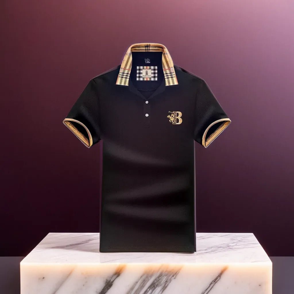 Men's polo shirt detail