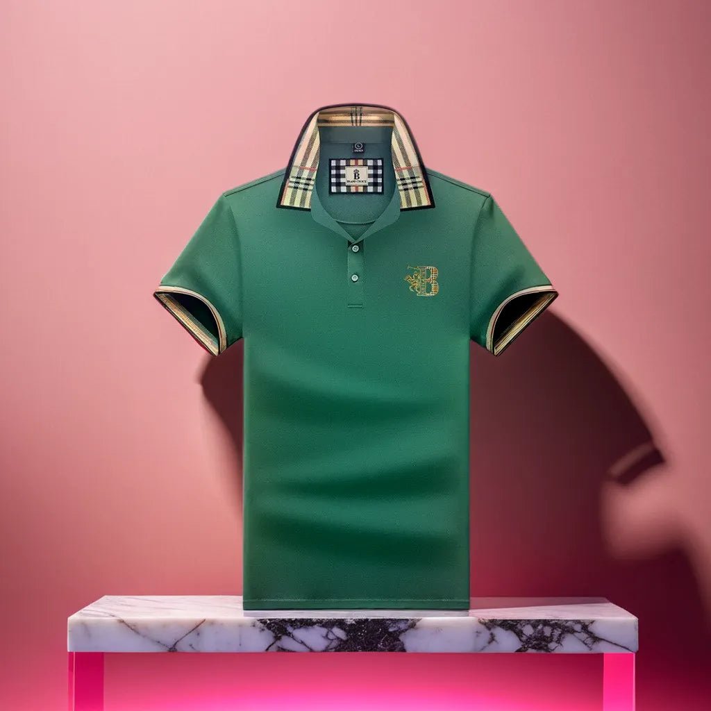 Men's polo shirt detail