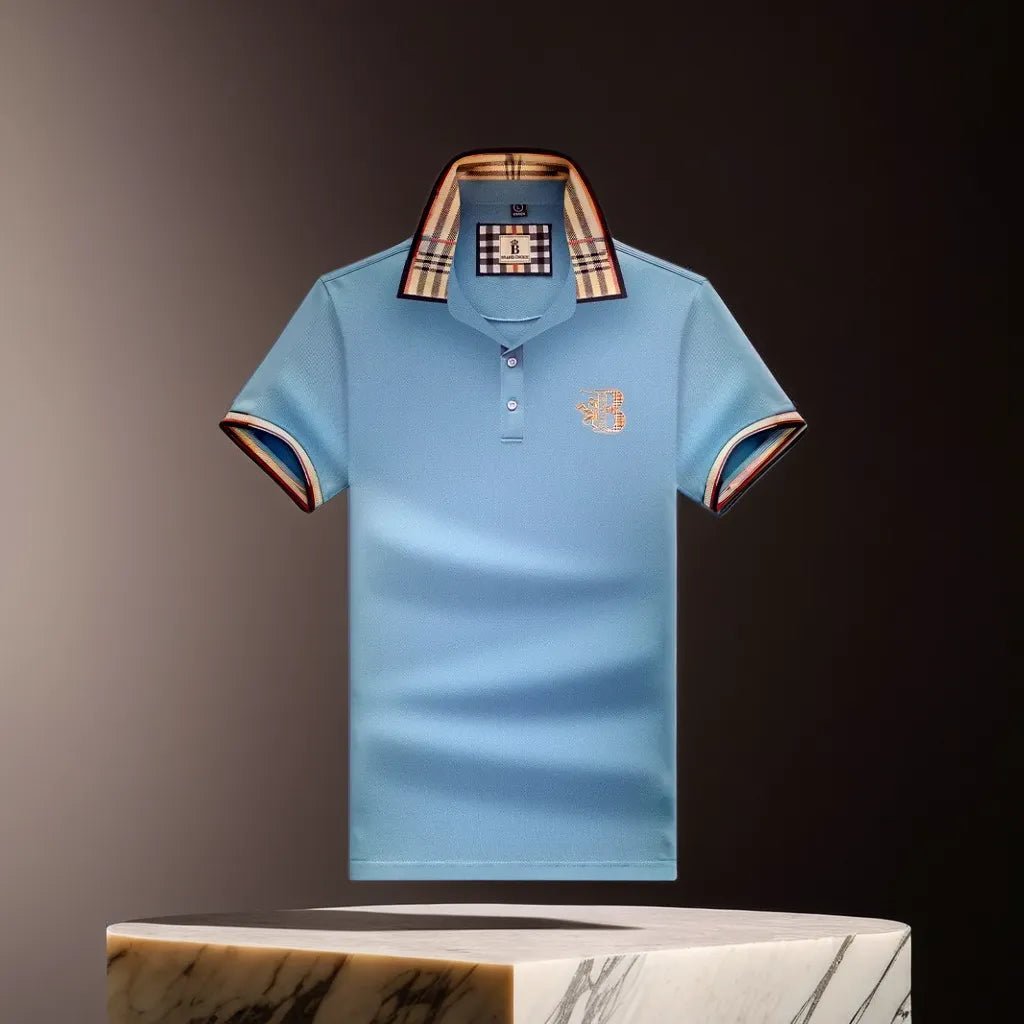 Men's polo shirt detail