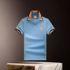 Men's polo shirt detail