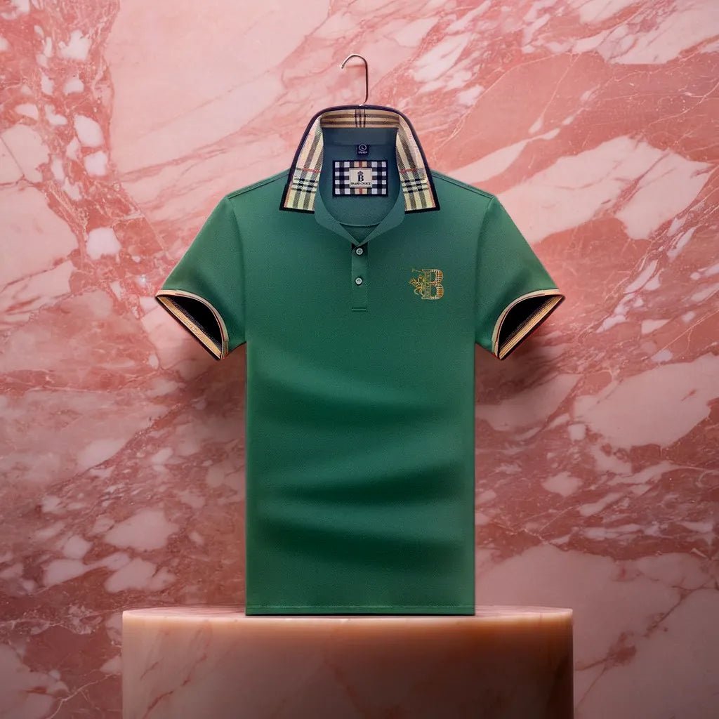 Men's polo shirt detail