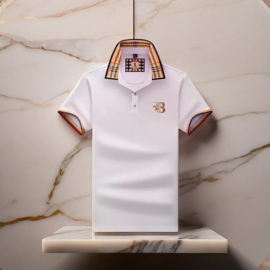 Men's polo shirt detail