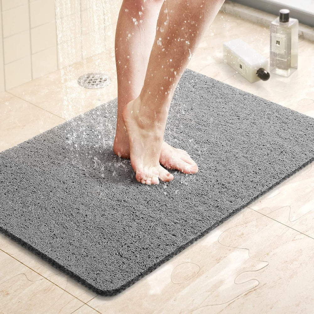 Non-slip shower mat detail