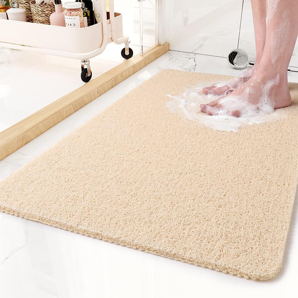 Yellow non-slip shower mat