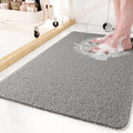 Grey non-slip shower mat