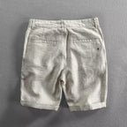 Linen summer shorts detail
