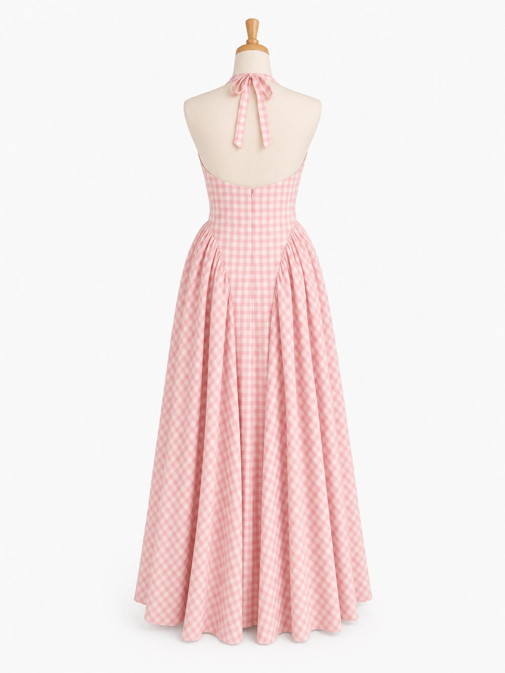 Women's Elegant French Style Pleated Maxi Dress – V-Neck Ruched...