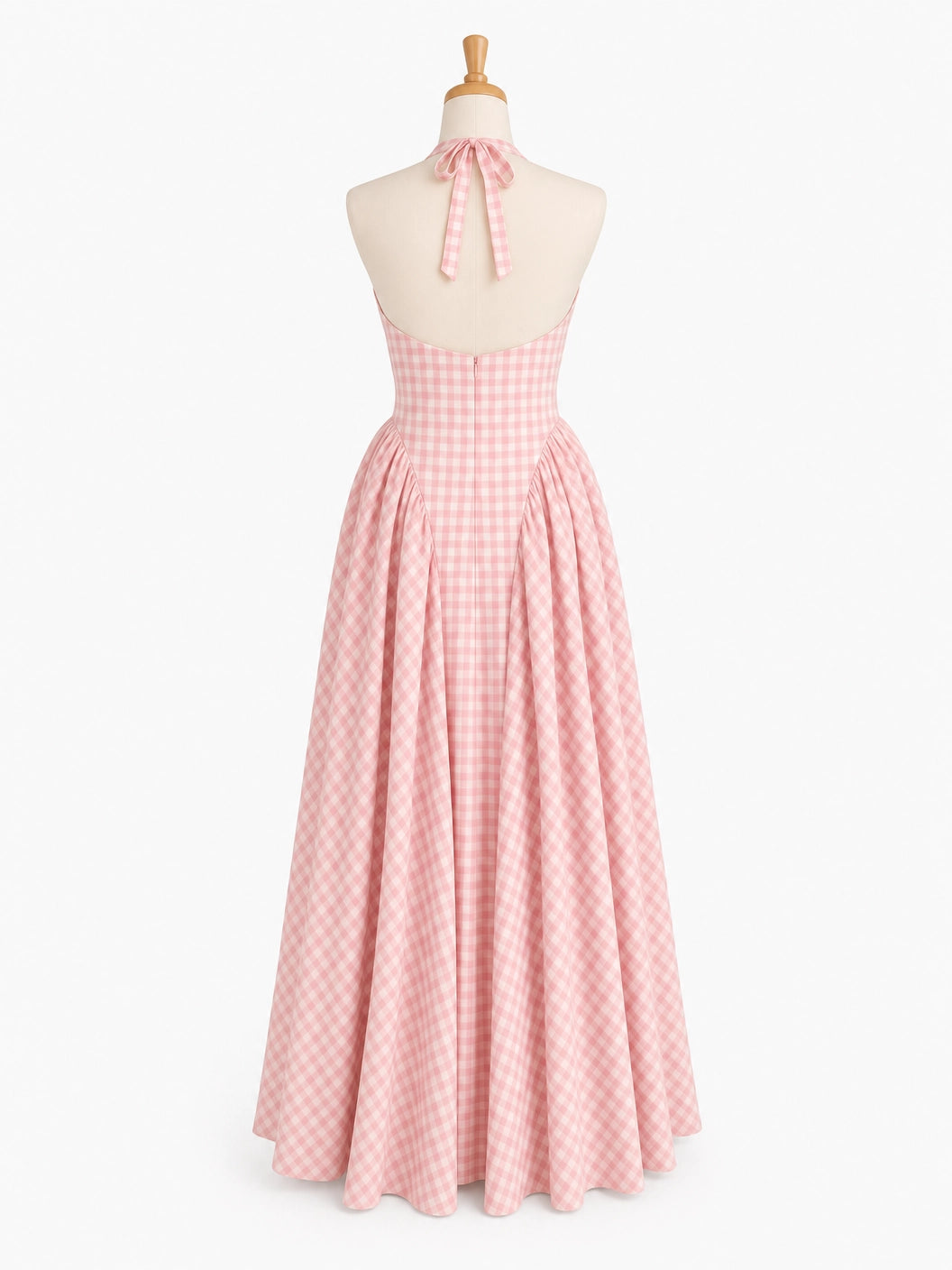 Women's Elegant French Style Pleated Maxi Dress – V-Neck Ruched...