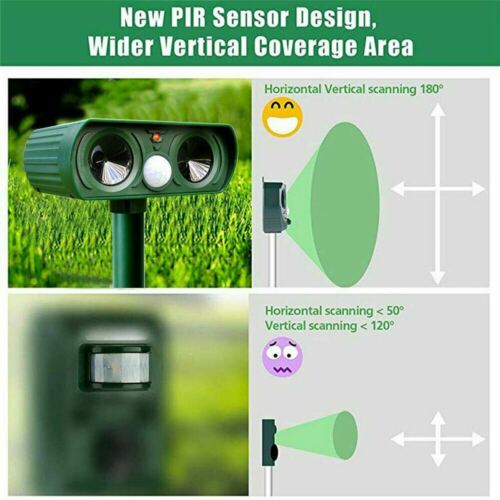 Solar panel and PIR motion sensor detail