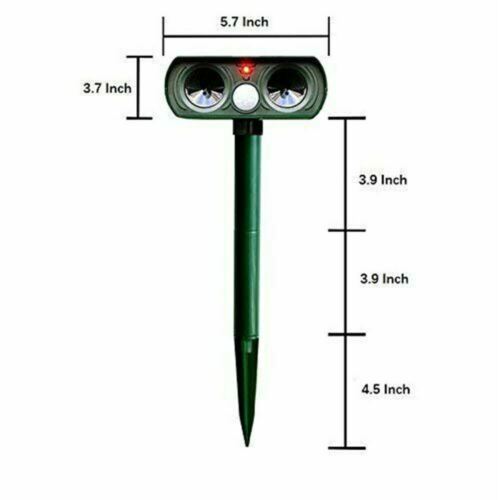 Ultrasonic animal deterrent in use