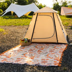 Floral tassel blanket