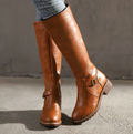Women's ankle boots brown pair