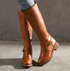 Women's ankle boots brown pair