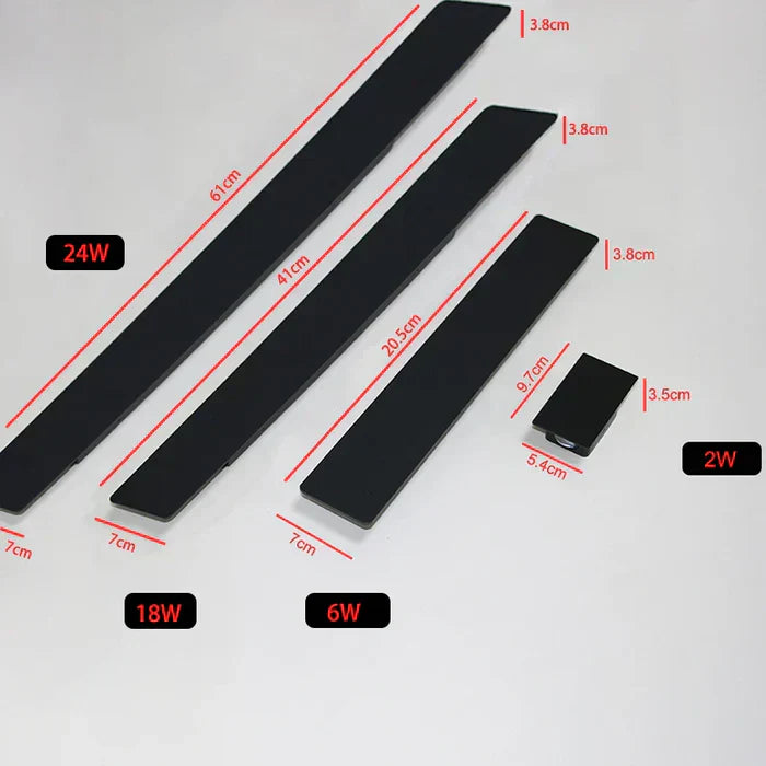 Outdoor wall lamp dimensions and detail