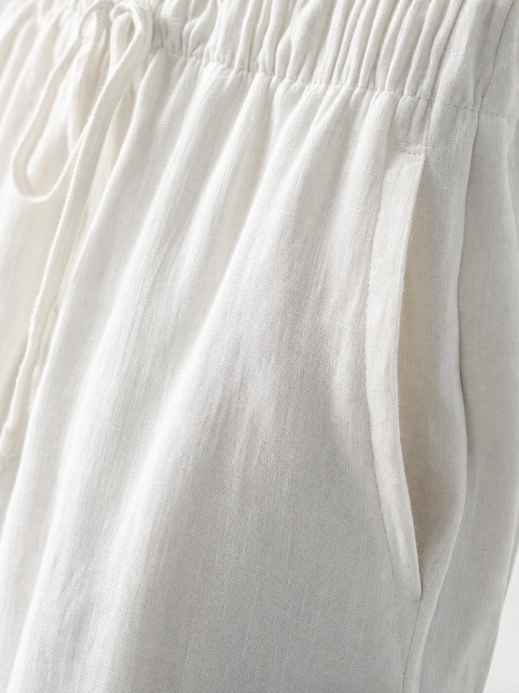 Women's Wide-Leg Linen Pants – Casual Loose Straight-Leg Summer...