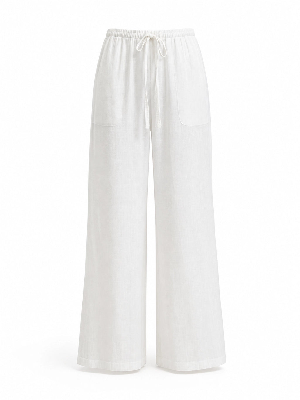 Women's Wide-Leg Linen Pants – Casual Loose Straight-Leg Summer...