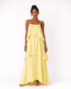 Women's Maxi Dress Flared Hem Adjustable Straps Formal Elegant Long Dress