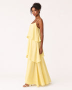 Women's Maxi Dress Flared Hem Adjustable Straps Formal Elegant Long Dress