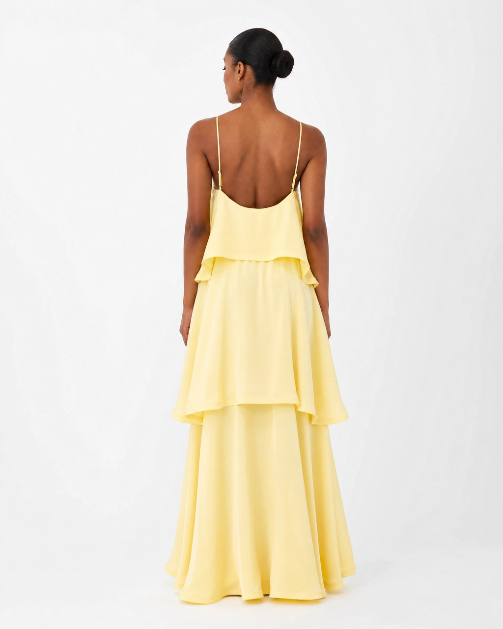 Women's Maxi Dress Flared Hem Adjustable Straps Formal Elegant Long Dress