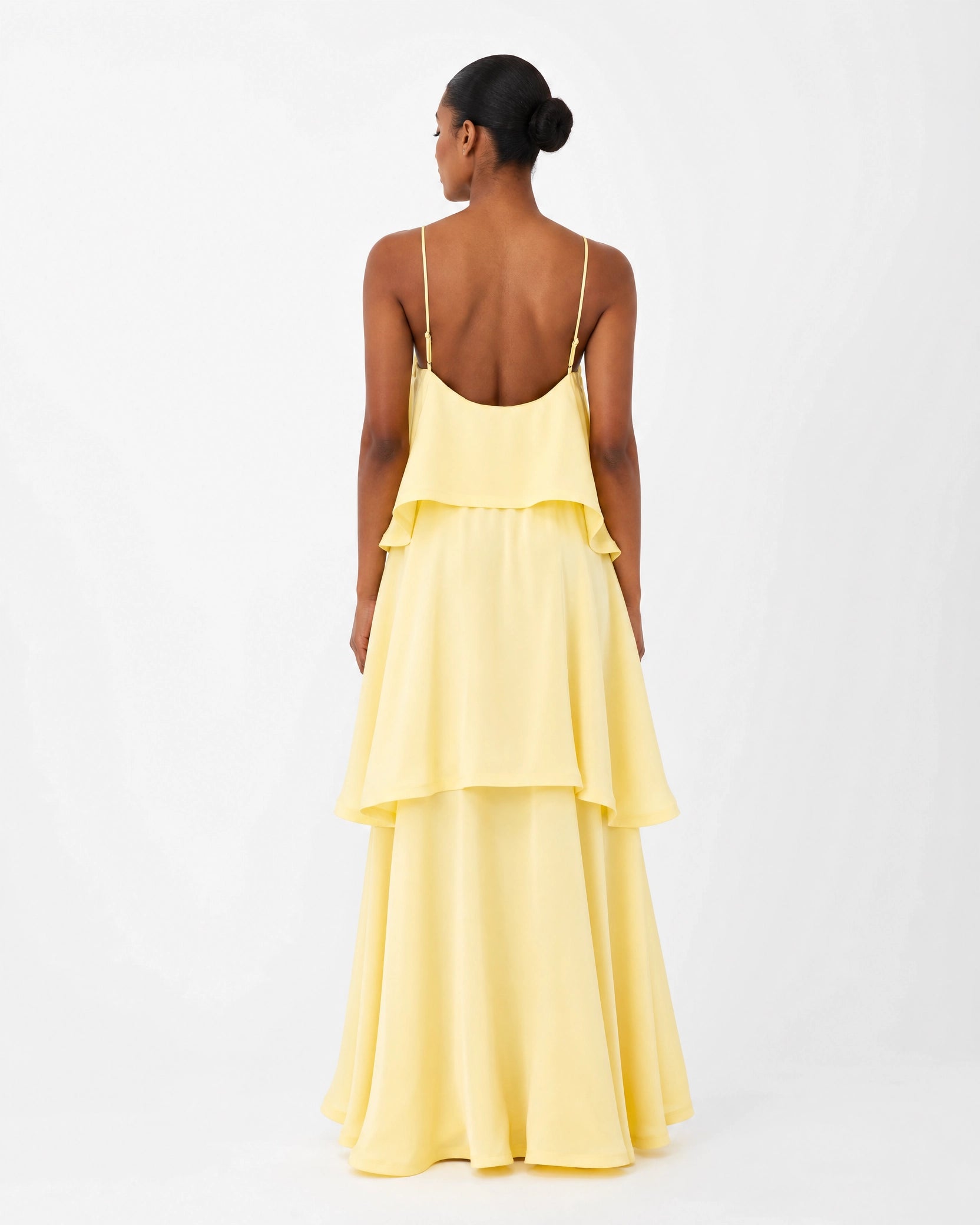 Women's Maxi Dress Flared Hem Adjustable Straps Formal Elegant Long Dress